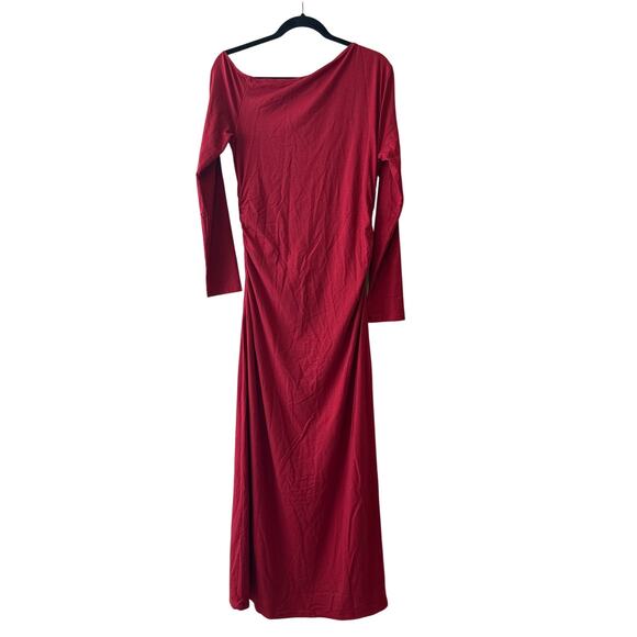 Reformation Ayden Sangria One Shoulder Knit Dress NWT Size XL - Picture 4 of 9